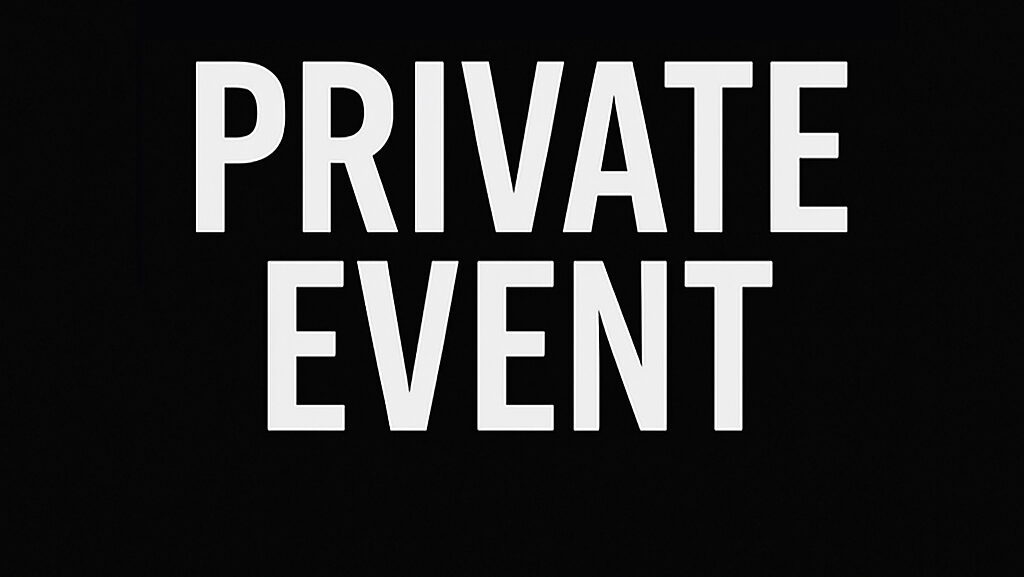 Private event with logo